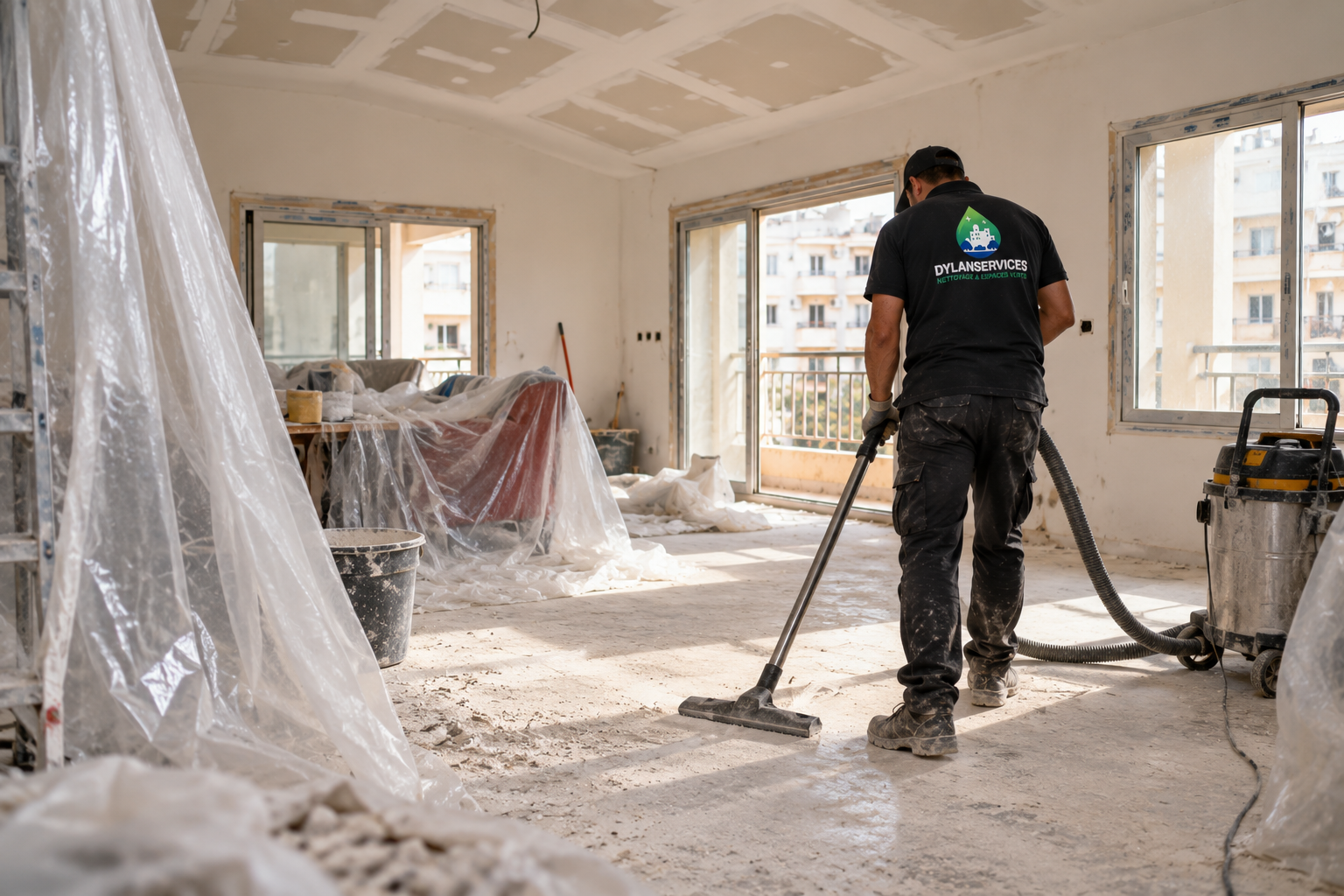 Nettoyage fin de chantier : que comprend une intervention Dylan Services ?